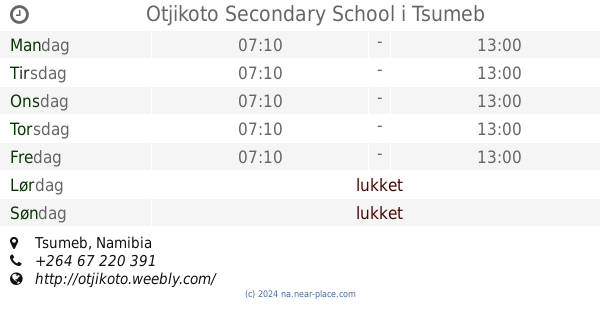 Tsumeb Triumphant College, Oshikoto Region